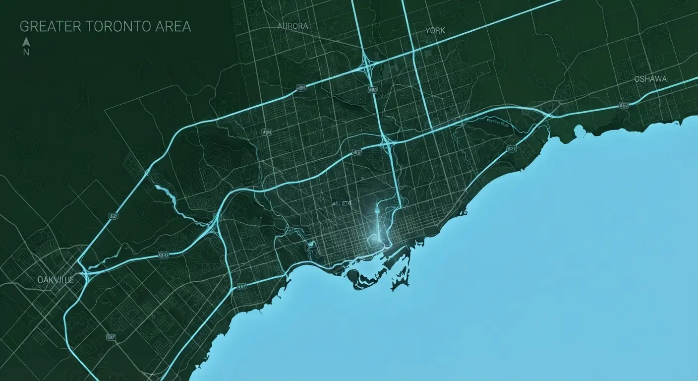 Greater Toronto Area Service Map